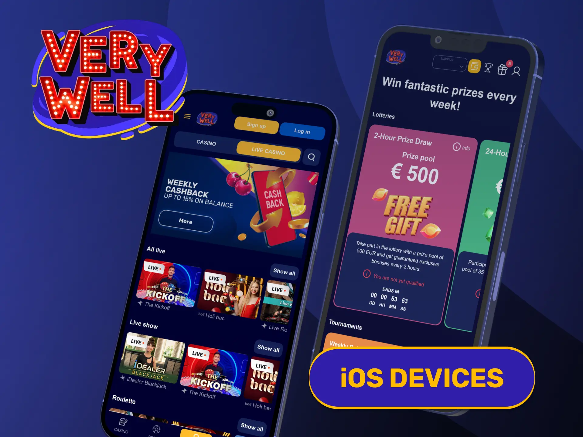 Review system requirements for iOS devices needed to launch VeryWell App.