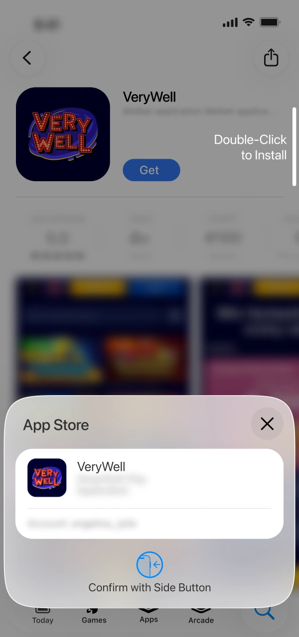 Verify your installation request trying to download the VeryWell iOS App.