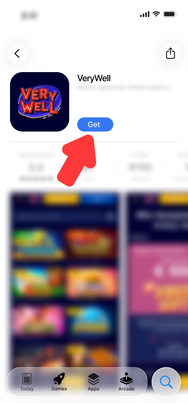 Navigate to official mobile marketplaces to download the VeryWell iOS App.