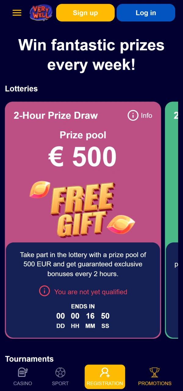 Activate active player reward coupons using the mobile VeryWell App Interface.