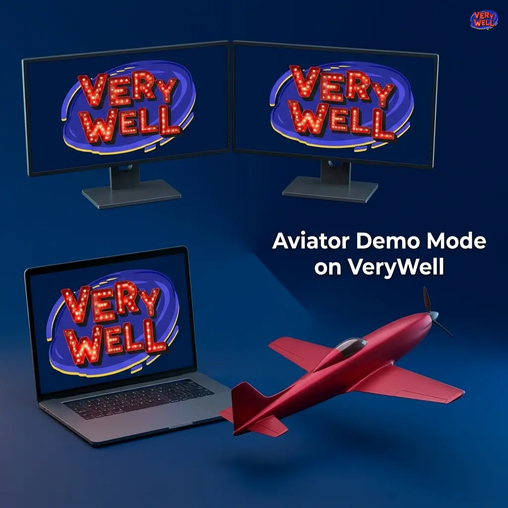 Aviator demo mode on VeryWell Casino showing virtual credits gameplay with auto cash-out and dual-bet features
