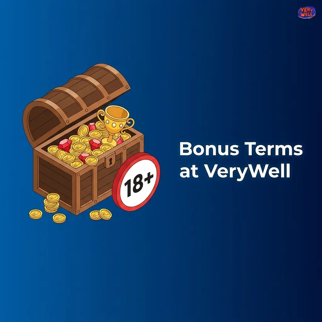 VeryWell Casino bonus terms showing wagering requirements, deposit conditions, and eligibility rules for UK players