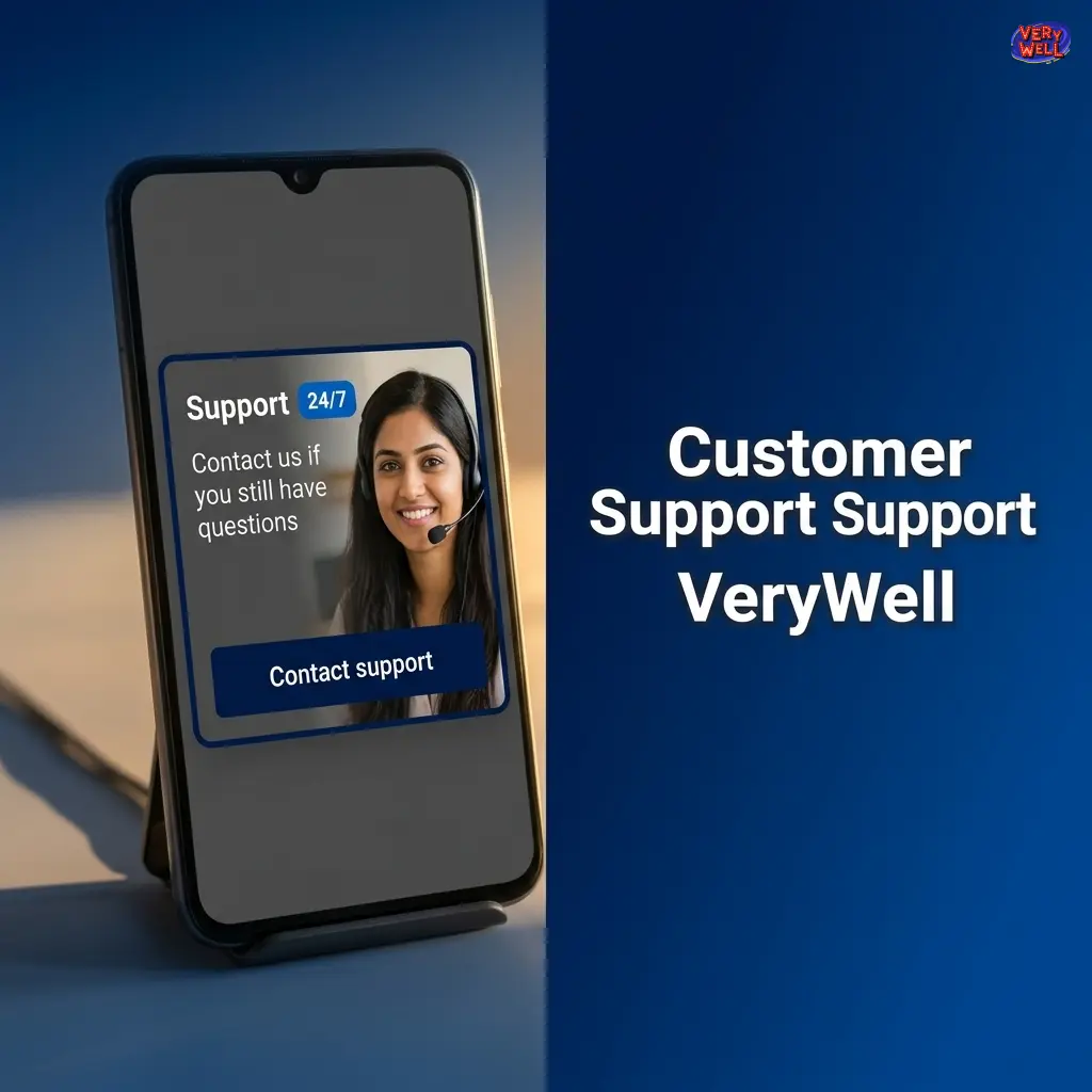 VeryWell customer support team available 24/7 via live chat, email, and help centre for withdrawal assistance