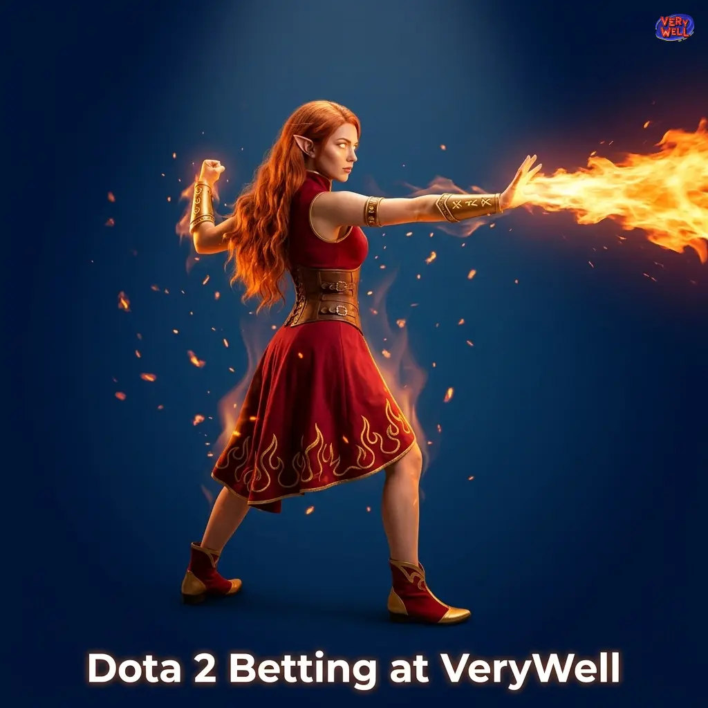 Dota 2 betting guide at VeryWell showing match markets, live odds, and top tournaments including The International