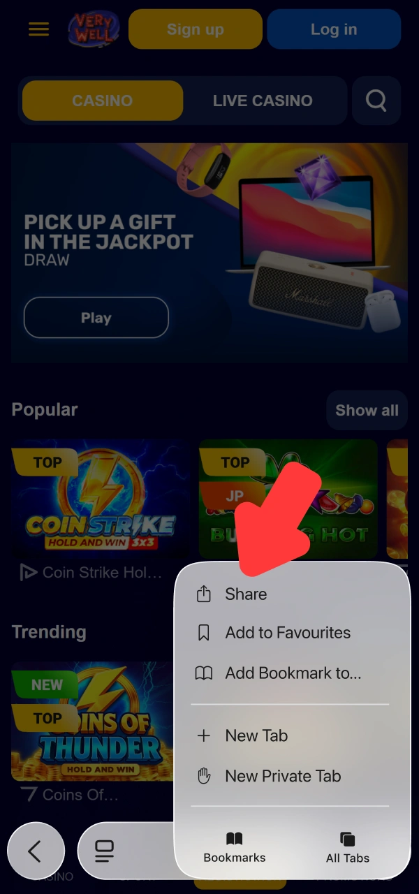 Add browser web shortcut tools for the iOS VeryWell F1 app.