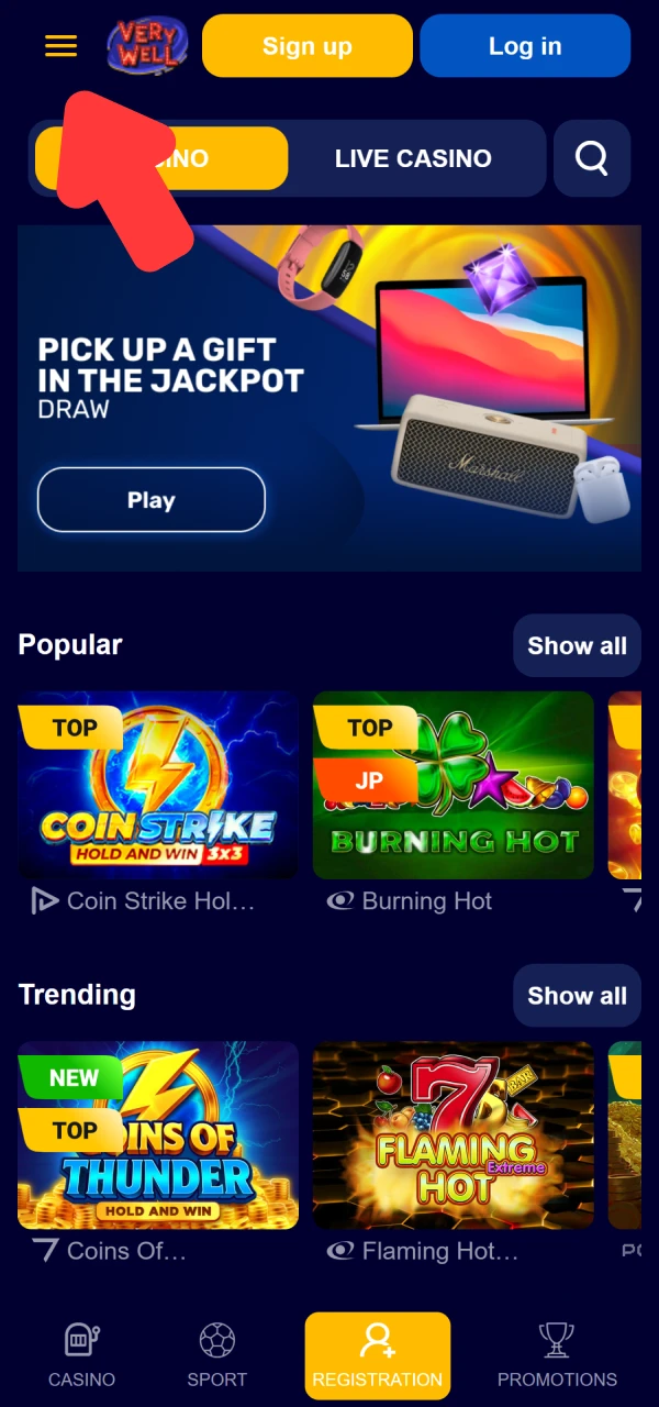 Open our official mobile site to download the VeryWell F1 app.
