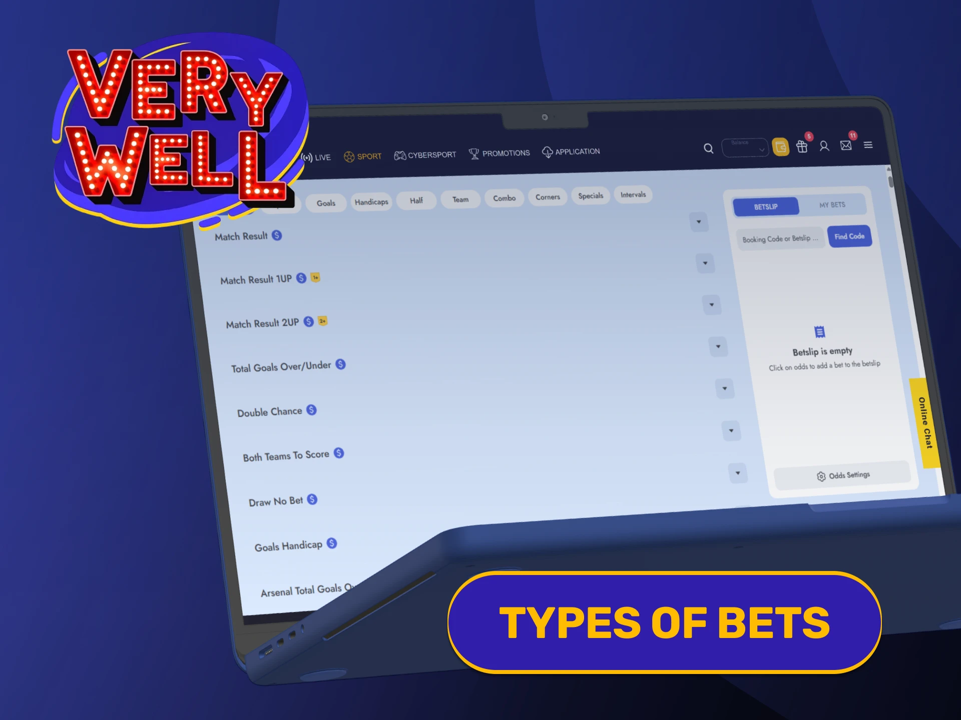 Study alternative coupon ticket options available under VeryWell Football betting.