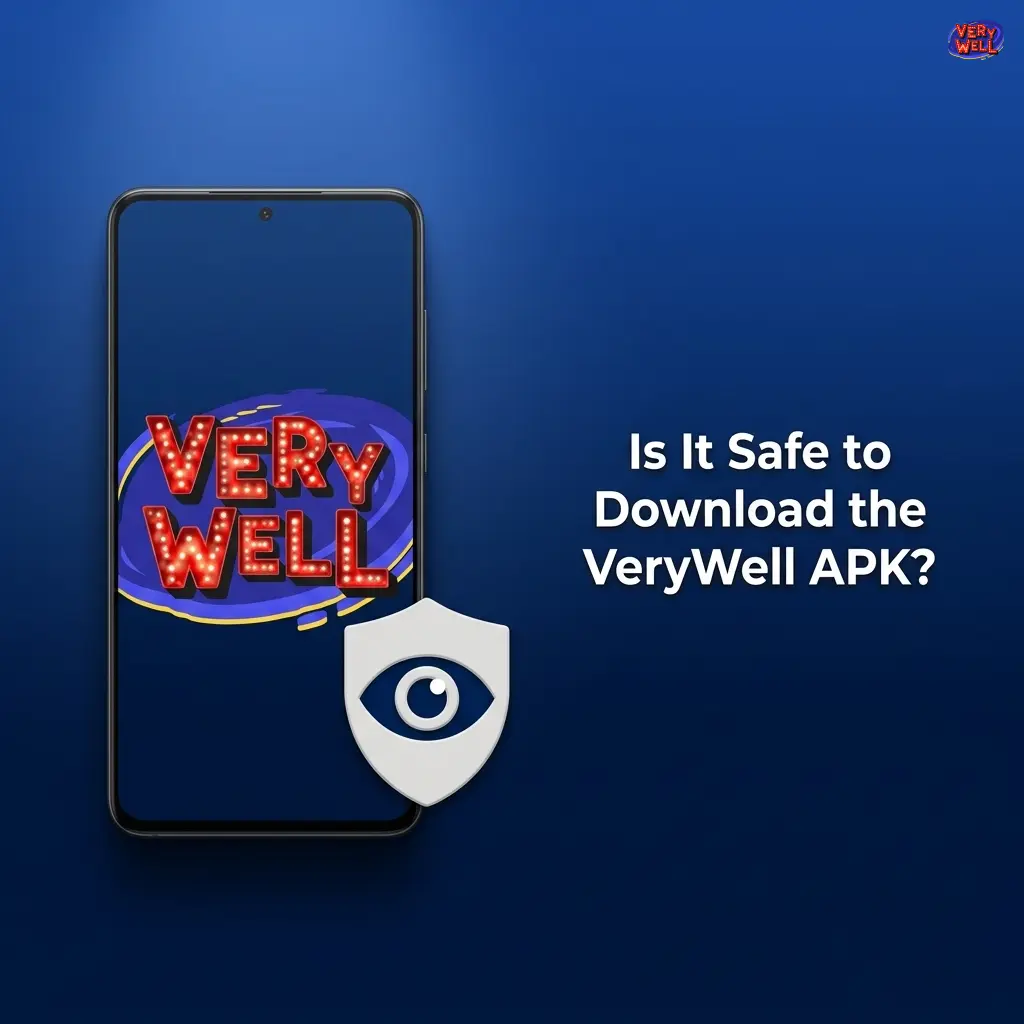 VeryWell APK download on a secure device showing SSL encryption and two-factor authentication for safe gambling
