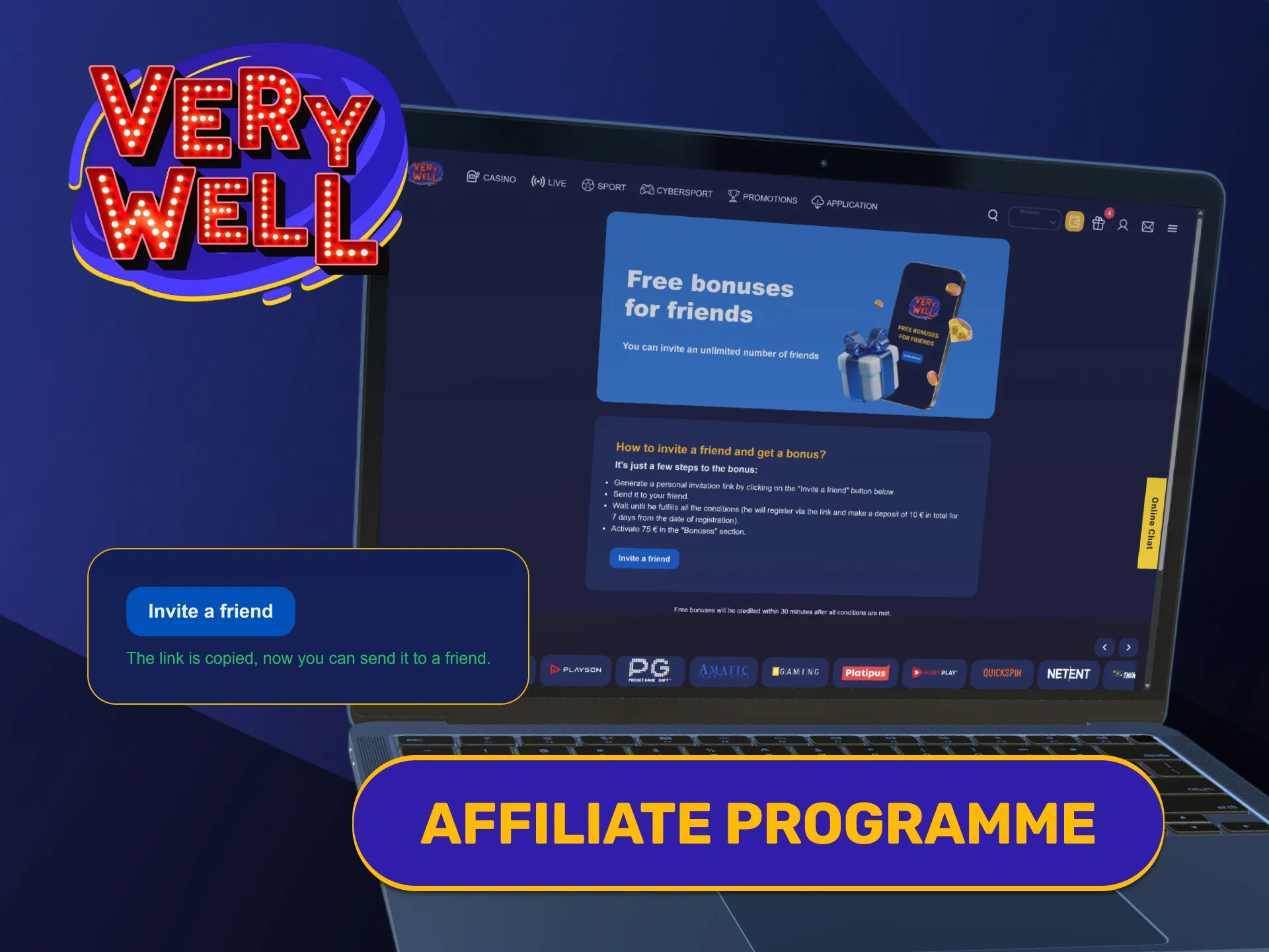 Join our partner network and profit via the VeryWell Home page.