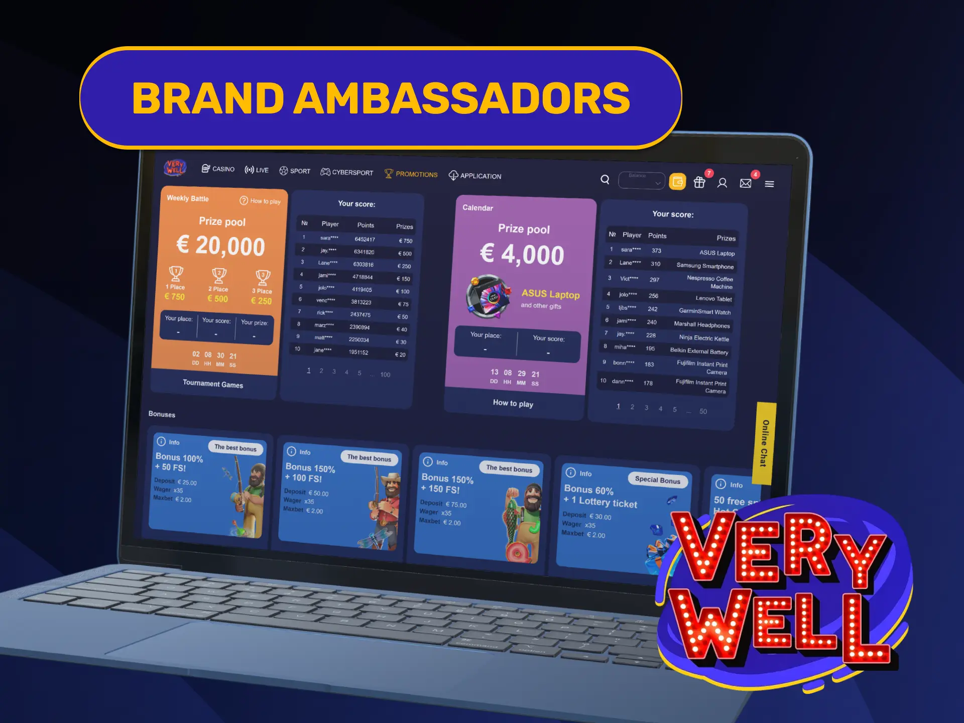 Meet official global sports partners featured on the VeryWell Home page.