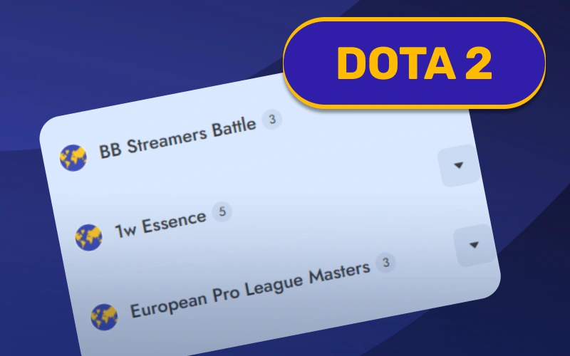 Bet on major MOBA battles in Dota 2 on VeryWell platform.