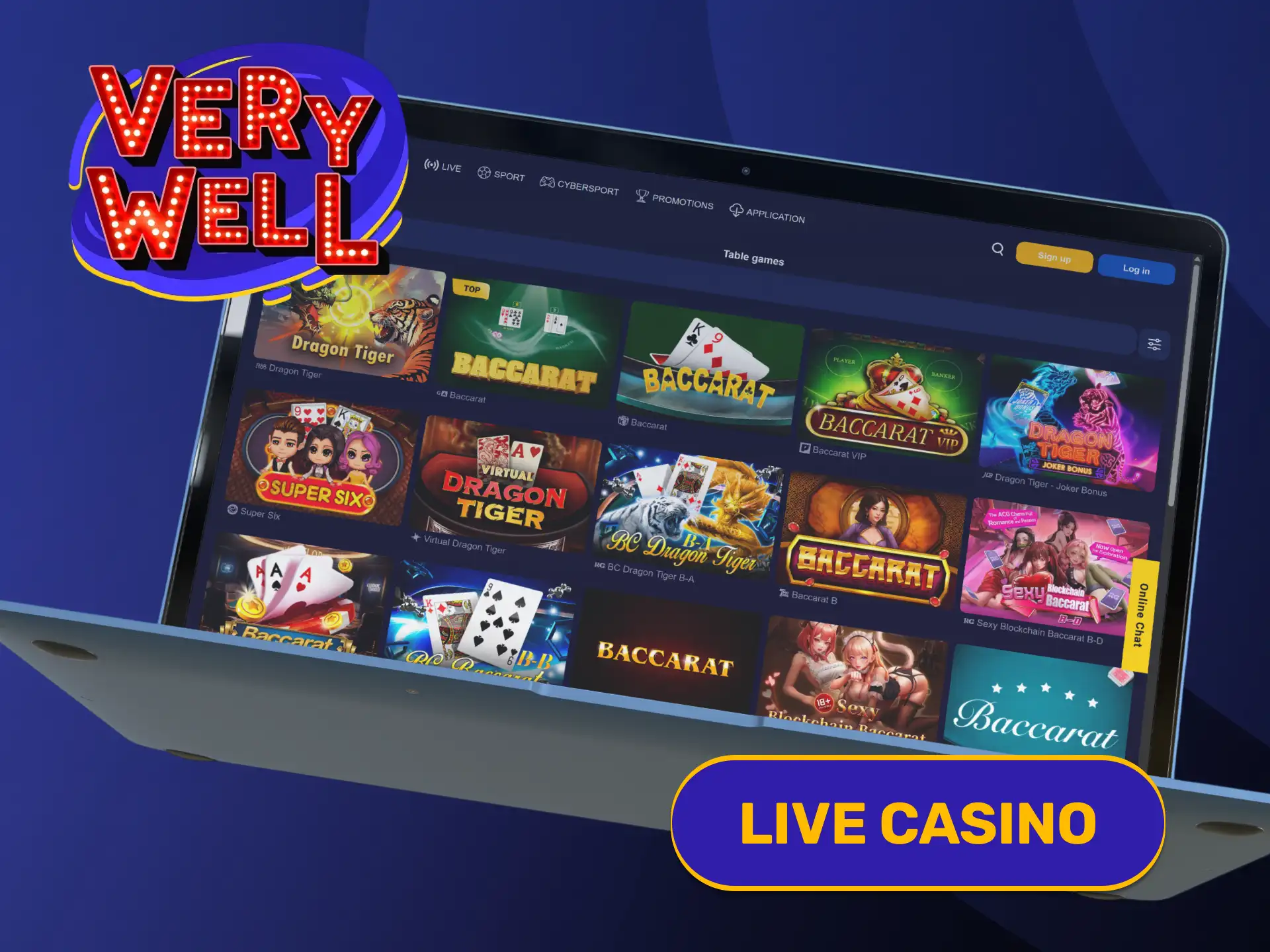 Join interactive human dealer tables via the official VeryWell Home page.