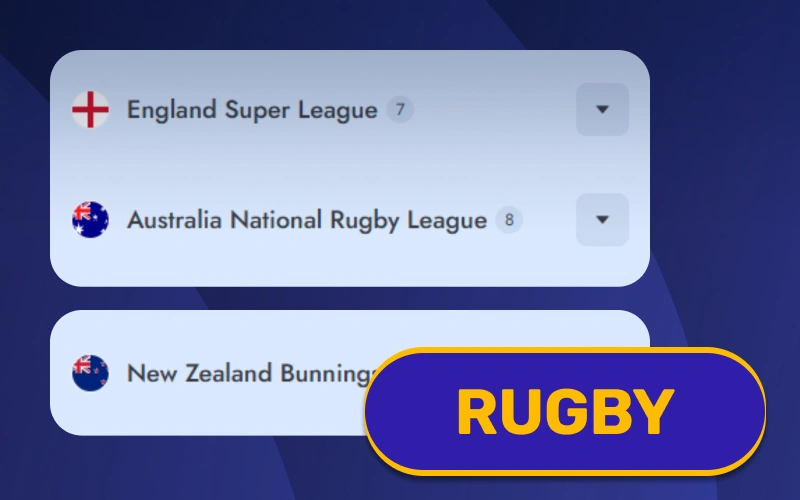Bet on international tournament matches in Rugby Union on VeryWell platform.