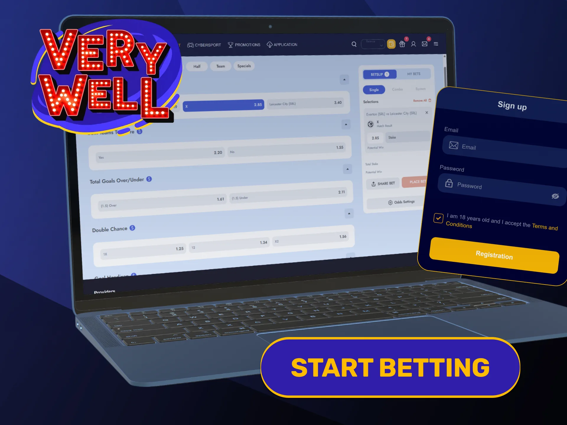 Read five easy steps to wager on the VeryWell Home page.
