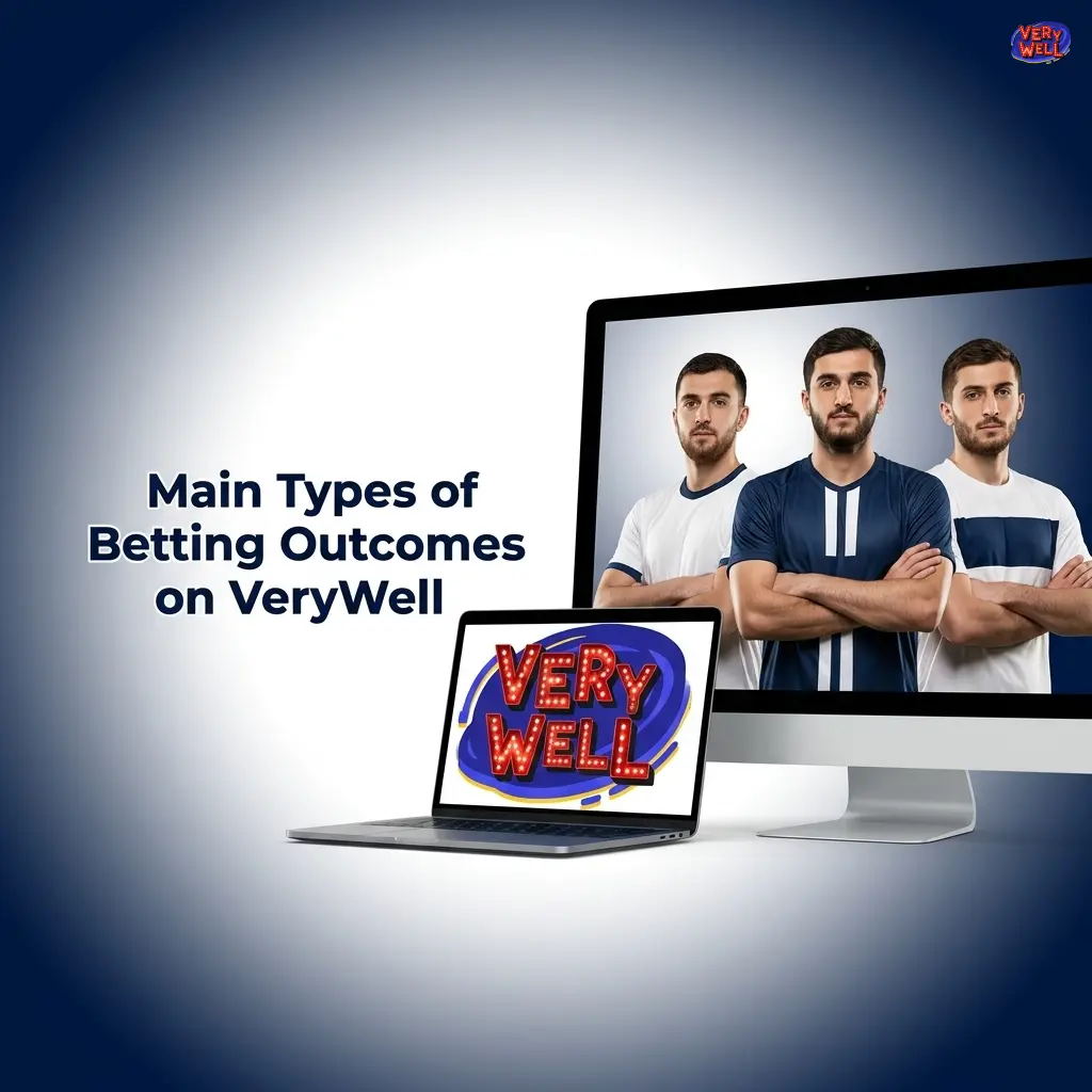 VeryWell betting outcome types including 1X2, totals, handicap, BTTS and correct score markets explained with examples