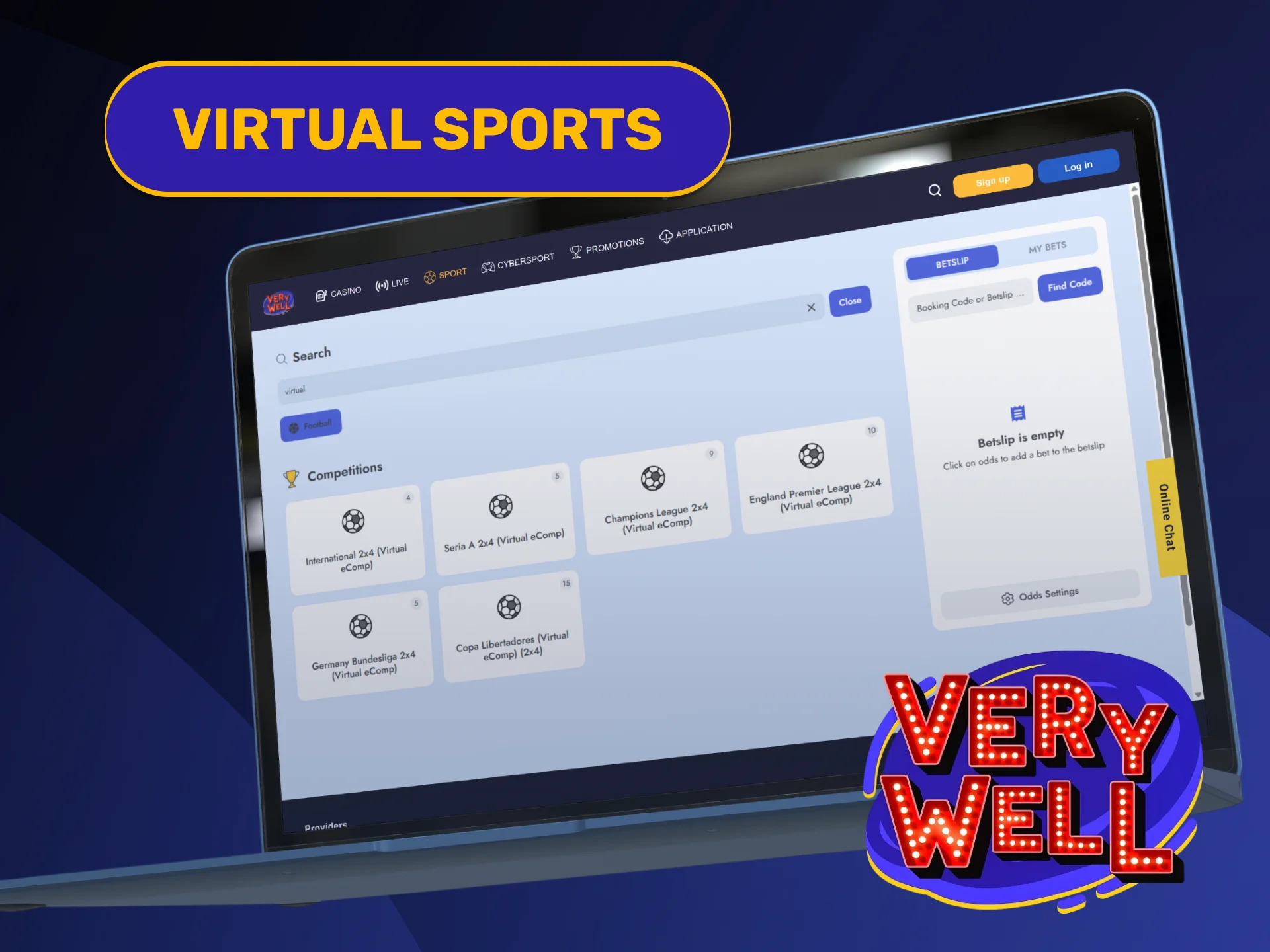 Predict simulated match results using lines on the VeryWell Home page.