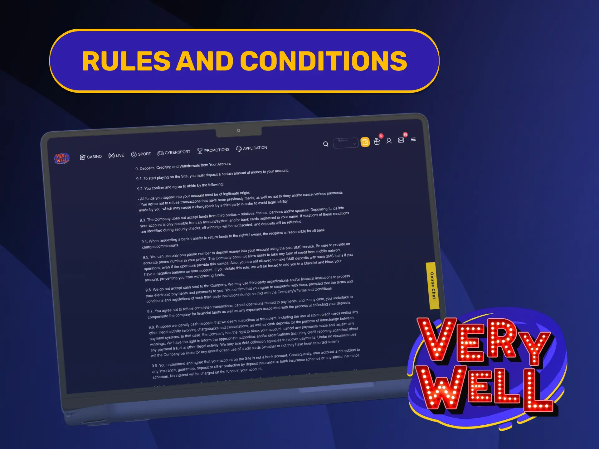 Read official transactional policy terms on the VeryWell Payment Methods page.