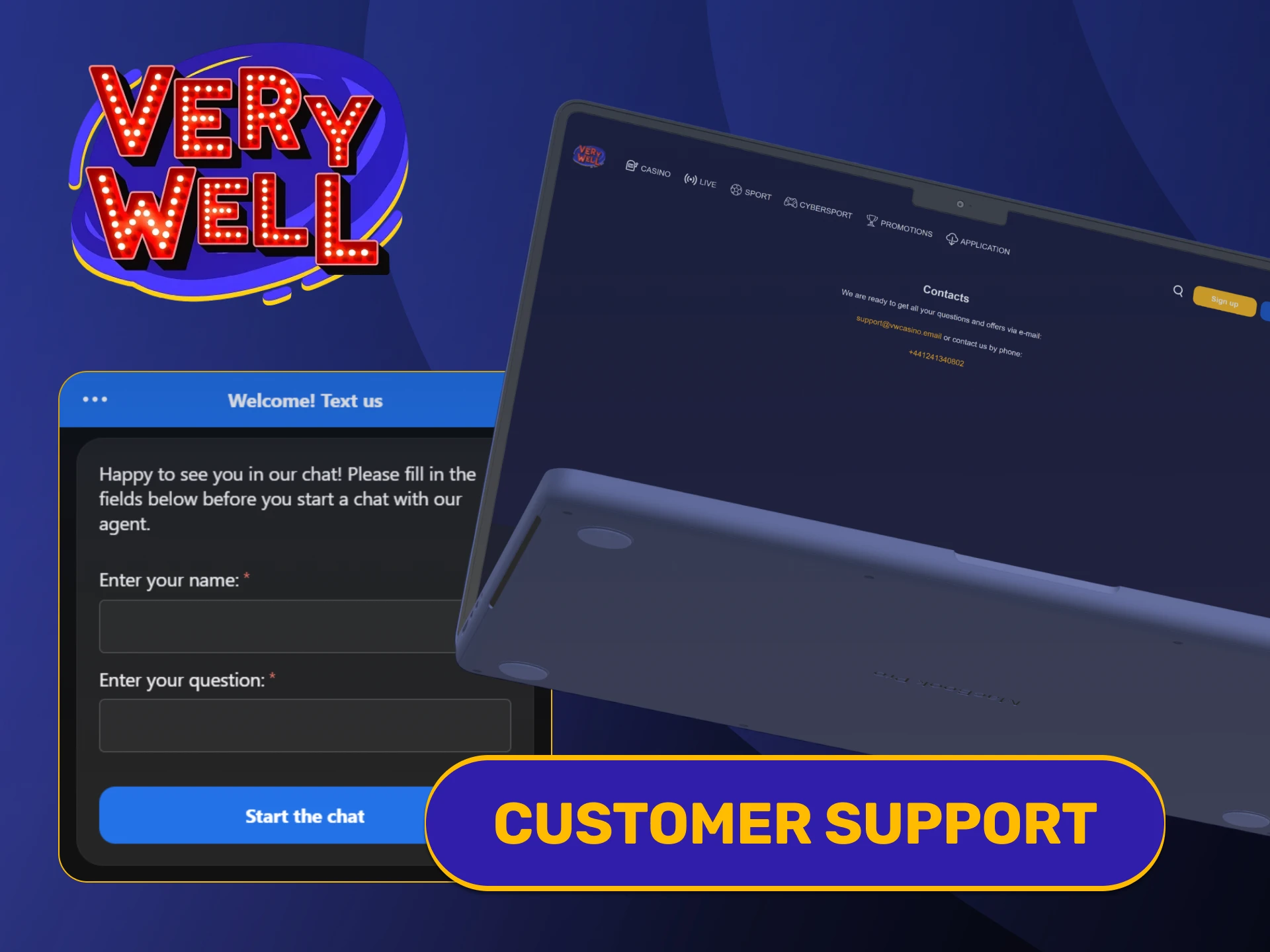 Contact help desk managers for assistance on VeryWell Payment Methods.