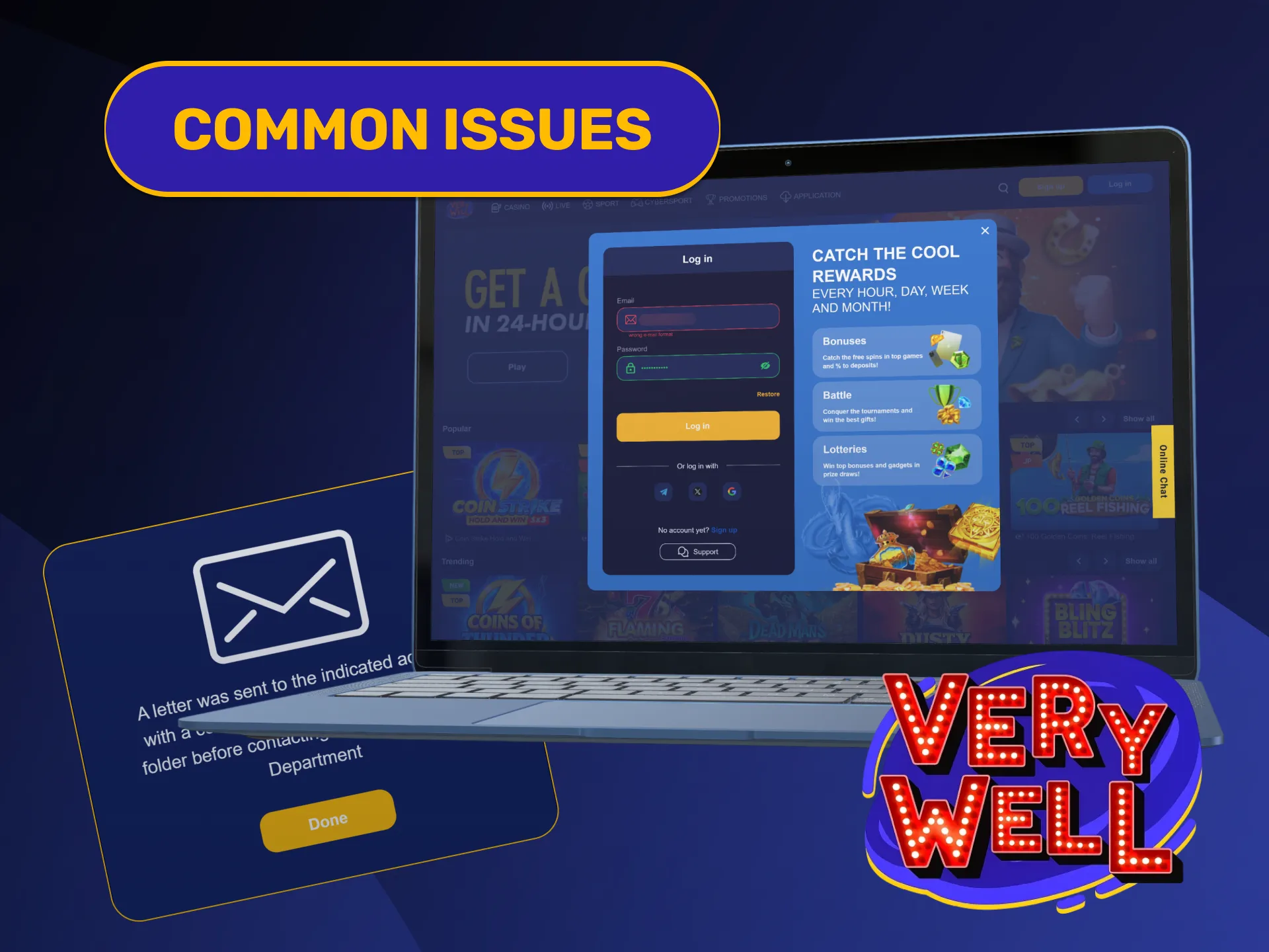 Resolve common signup form errors during your official VeryWell Registration.