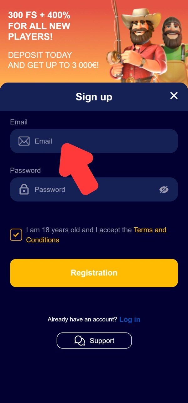 Pick your preferred profile channel for VeryWell Registration via app.