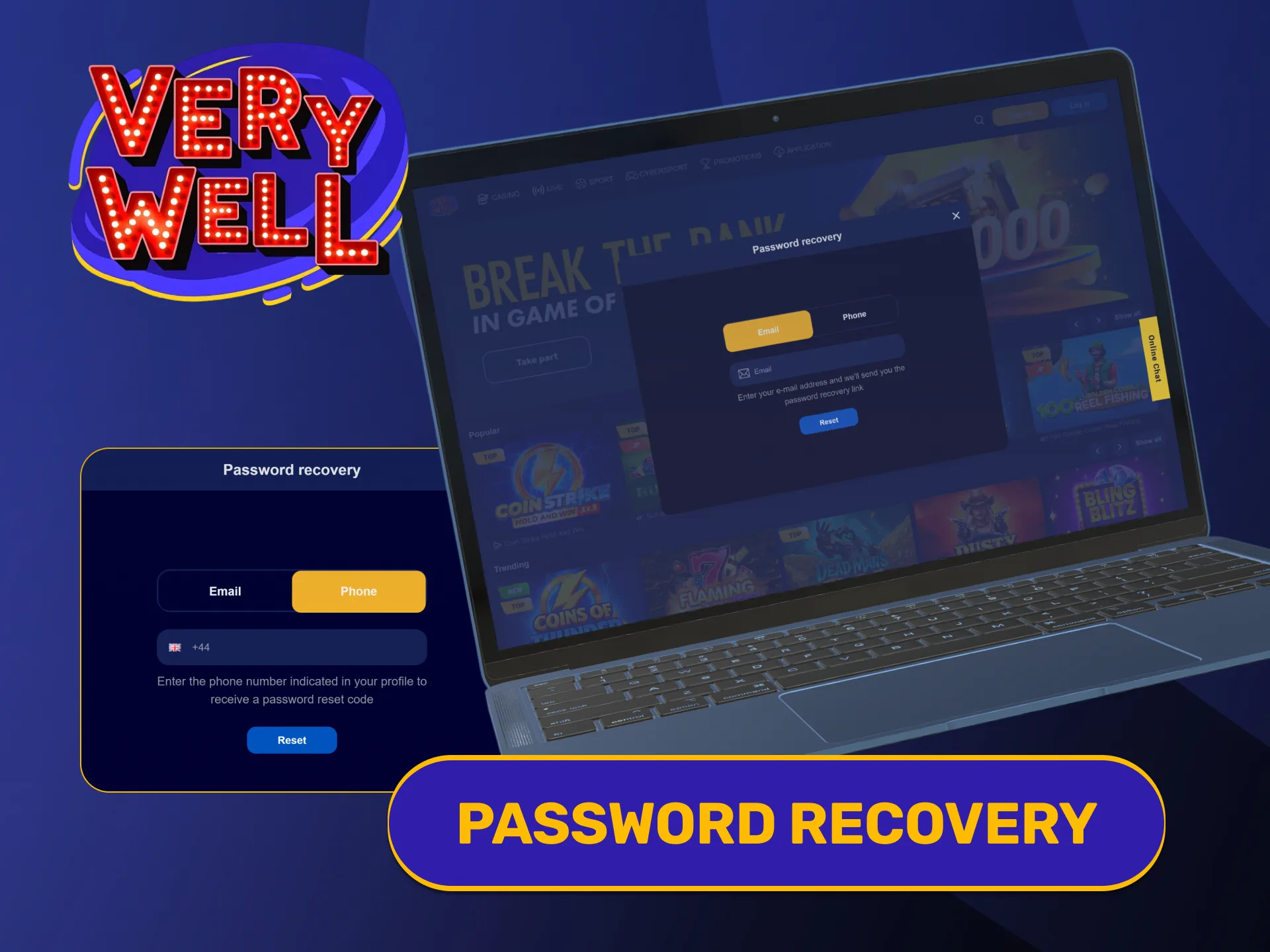 Reset forgotten login credentials easily following your official VeryWell Registration.