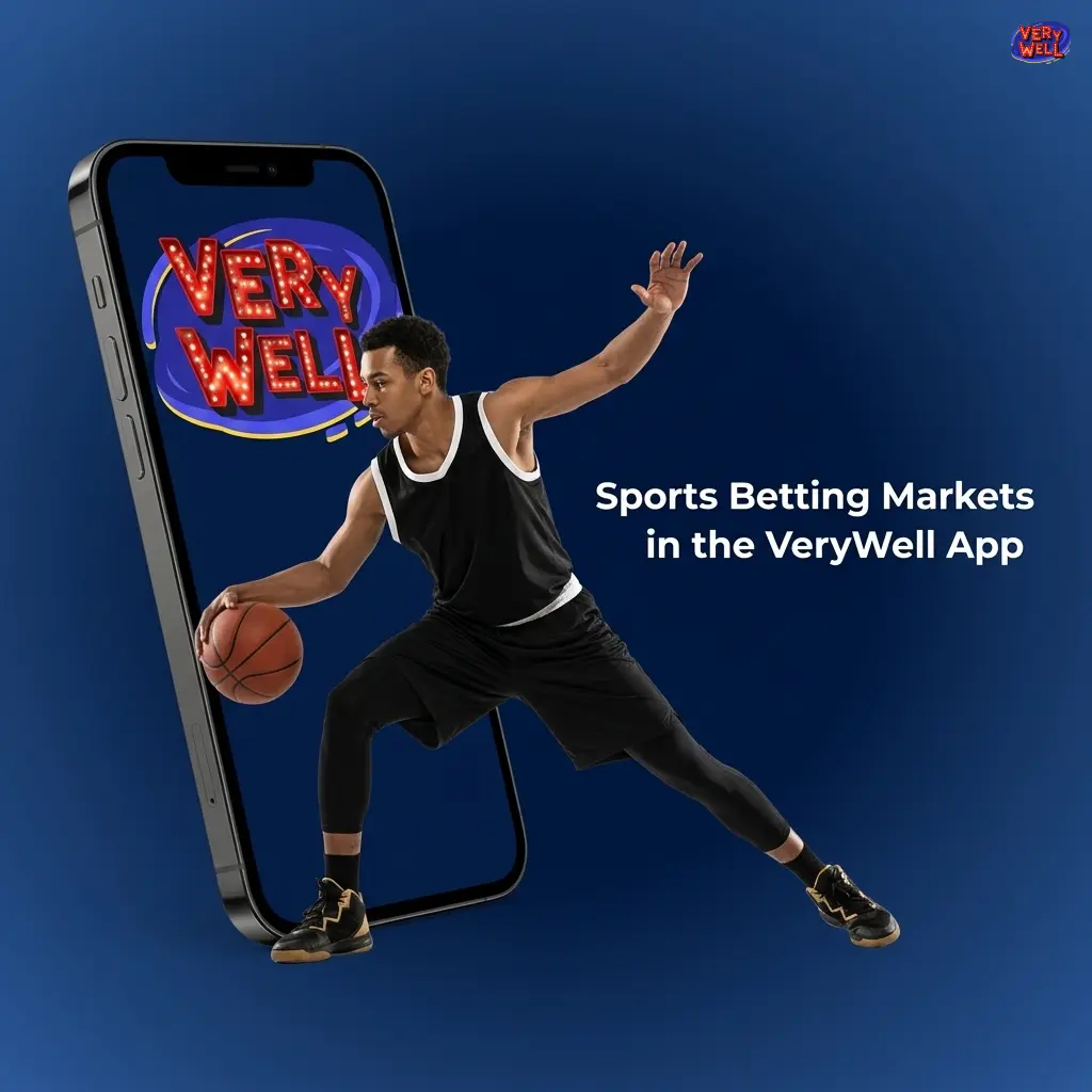 VeryWell app sports betting markets showing football, tennis, basketball, cricket, rugby, and eSports options