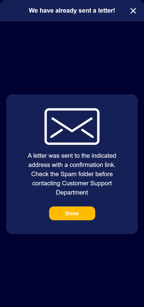 Validate your personal contact address completing registration at VeryWell Sports.