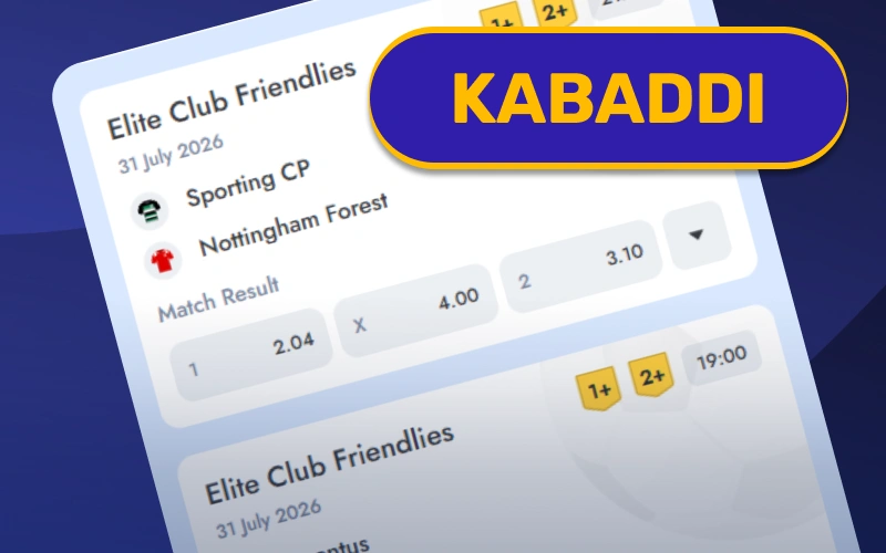 Wager on professional raid matches in Kabaddi on VeryWell Sports.