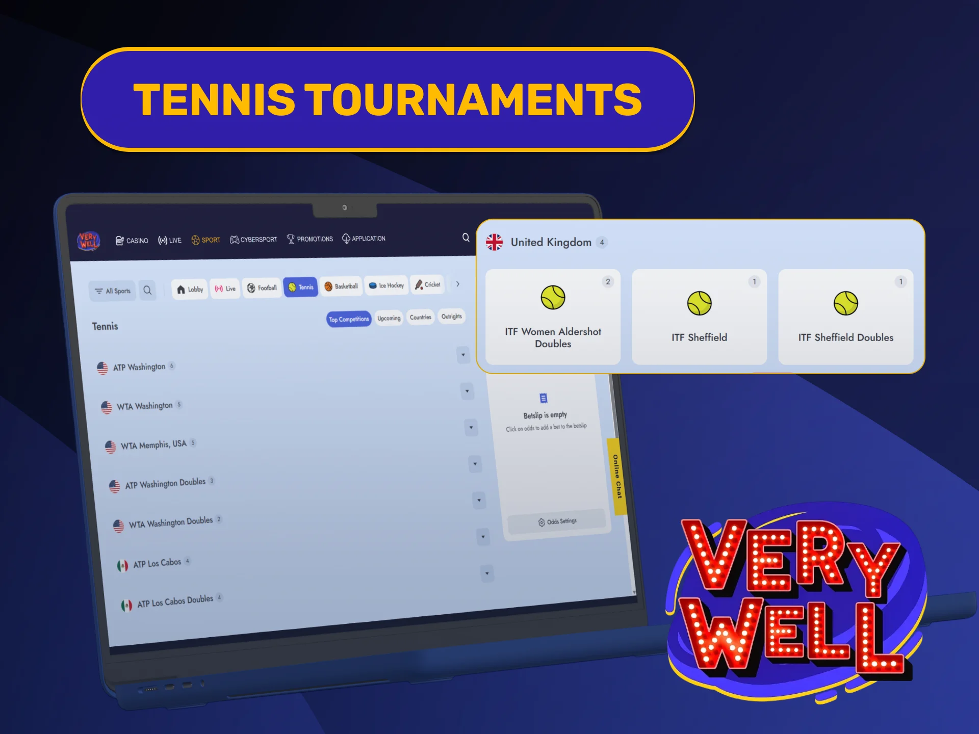 Back your favorite Grand Slam champions playing on VeryWell Tennis.