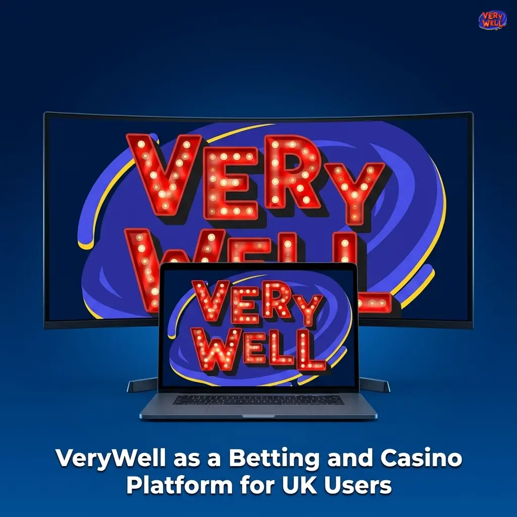 VeryWell betting and casino platform for UK users showing sportsbook and casino features on mobile and desktop devices