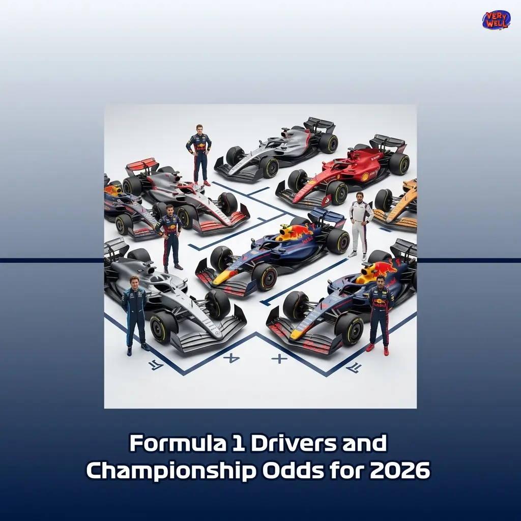 2026 Formula 1 driver lineup and championship odds for all 10 teams including Verstappen, Hamilton and Norris