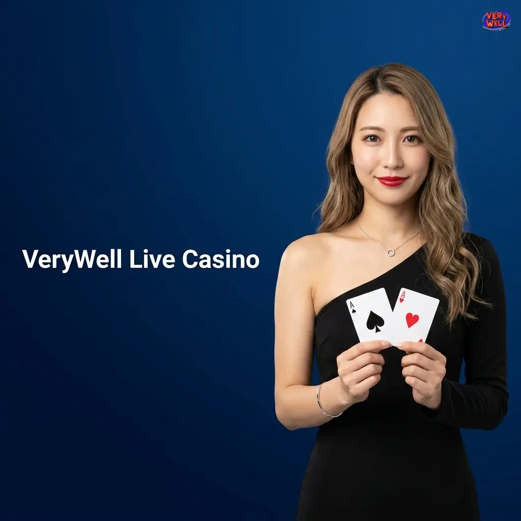VeryWell Live Casino professional dealers hosting real-time live blackjack, roulette, baccarat and casino hold'em tables