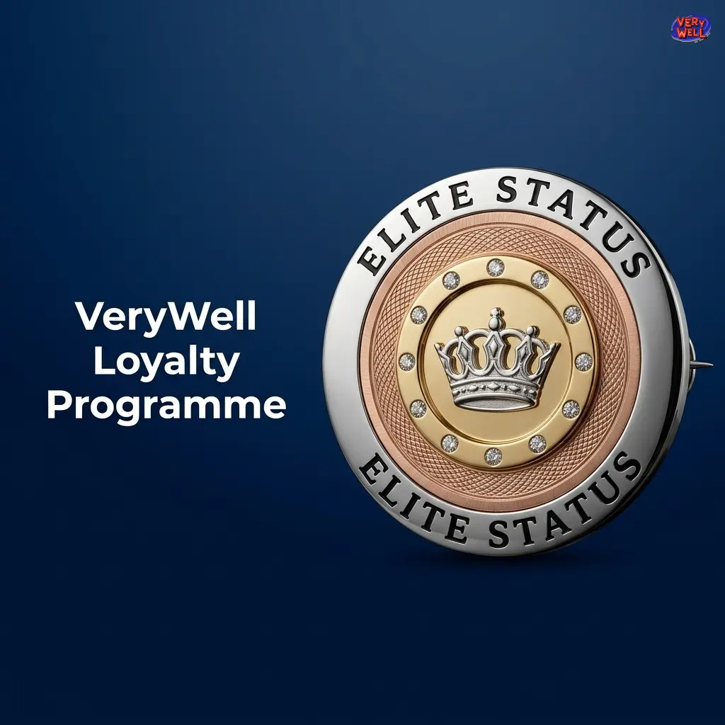 VeryWell tiered VIP loyalty programme rewards casino and sportsbook play with points, cashback, and exclusive benefits