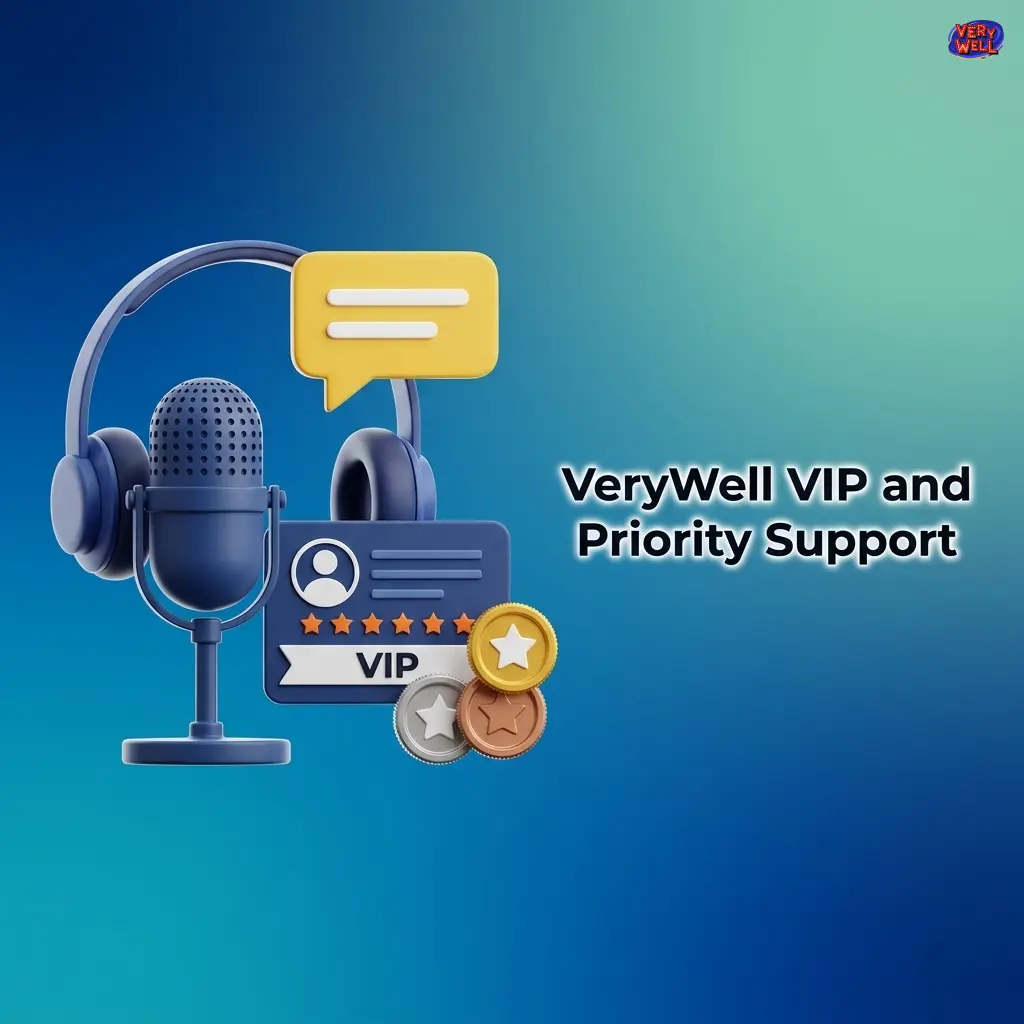 VeryWell Casino VIP priority support service offering dedicated account managers and faster response times for high-tier members