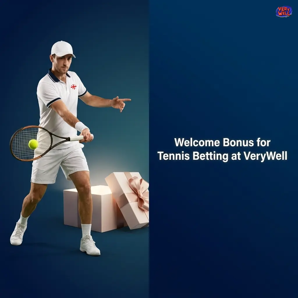 VeryWell welcome bonus for tennis betting with deposit offer, wagering requirements, and responsible gambling tools available