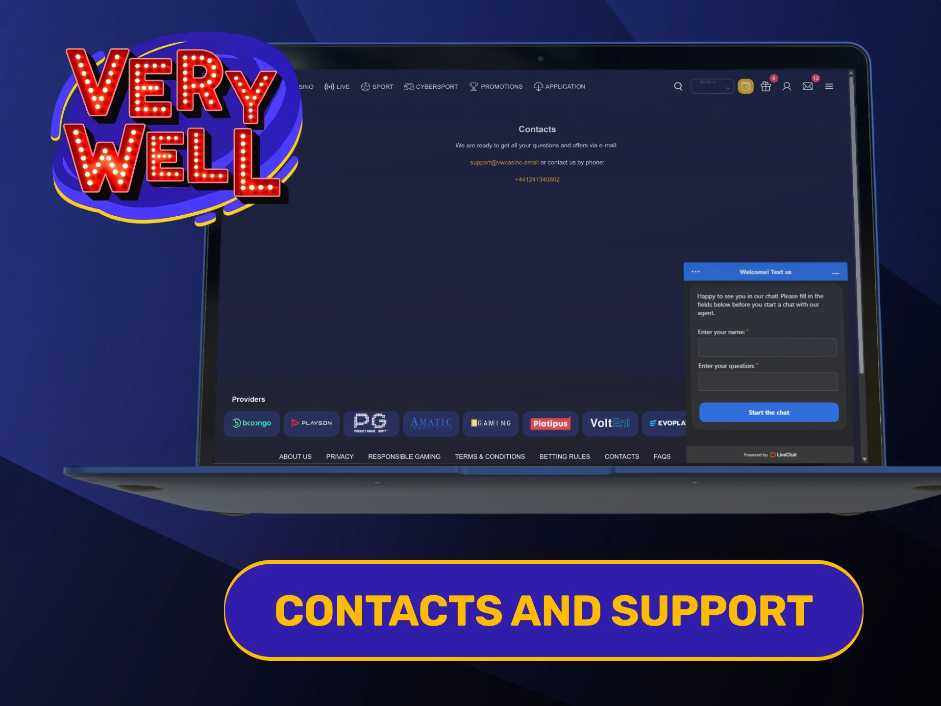 Find official customer service communication options on VeryWell About Us.