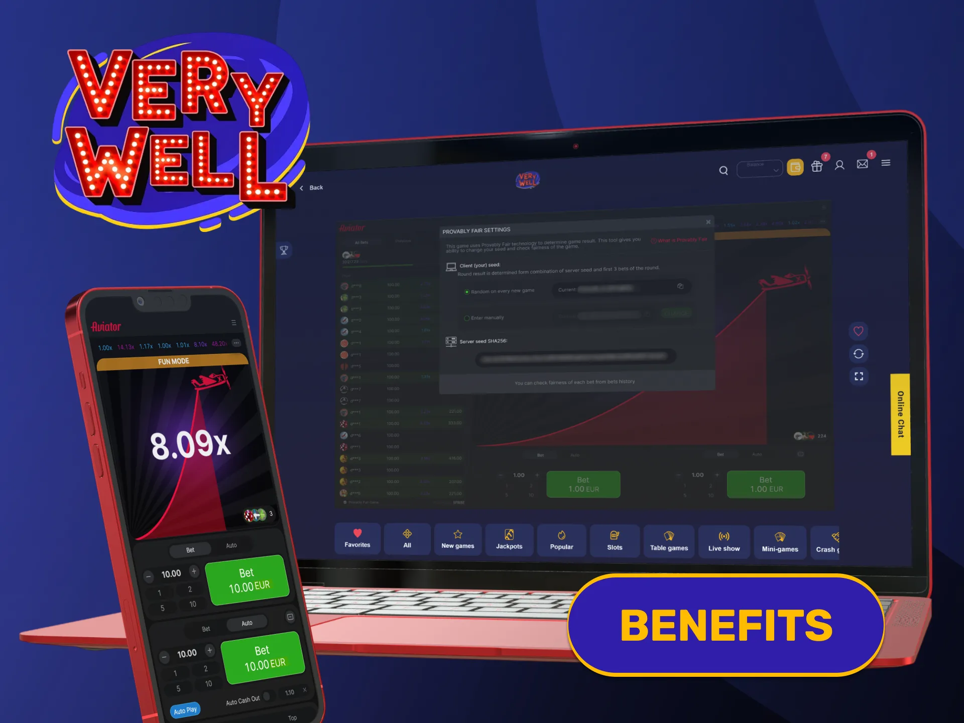 Enjoy instant multiplayer cashouts when trying crash rounds on VeryWell Aviator.