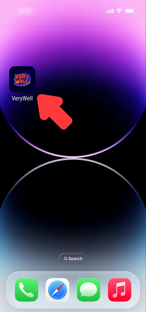 Access member profile on iOS starting your mobile VeryWell Aviator session.
