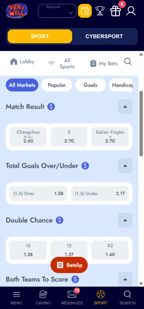 Choose preferred odds options using the step-by-step guide VeryWell Betting.