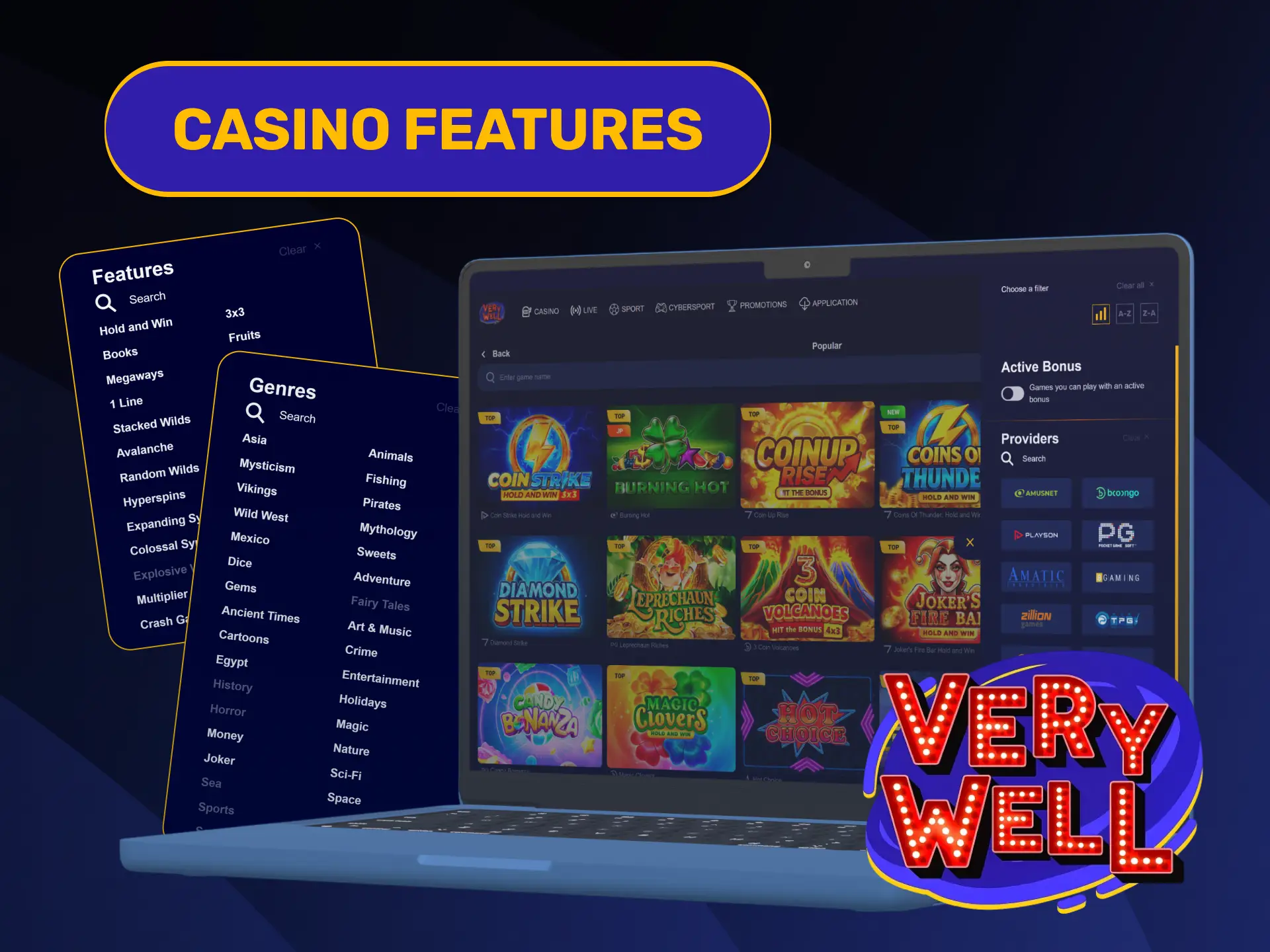 Discover exclusive platform advantages designed for players visiting our VeryWell Casino.