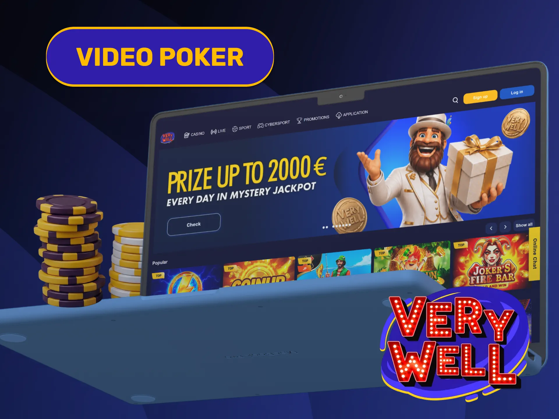 Build winning card hands playing interactive games on the VeryWell Casino.
