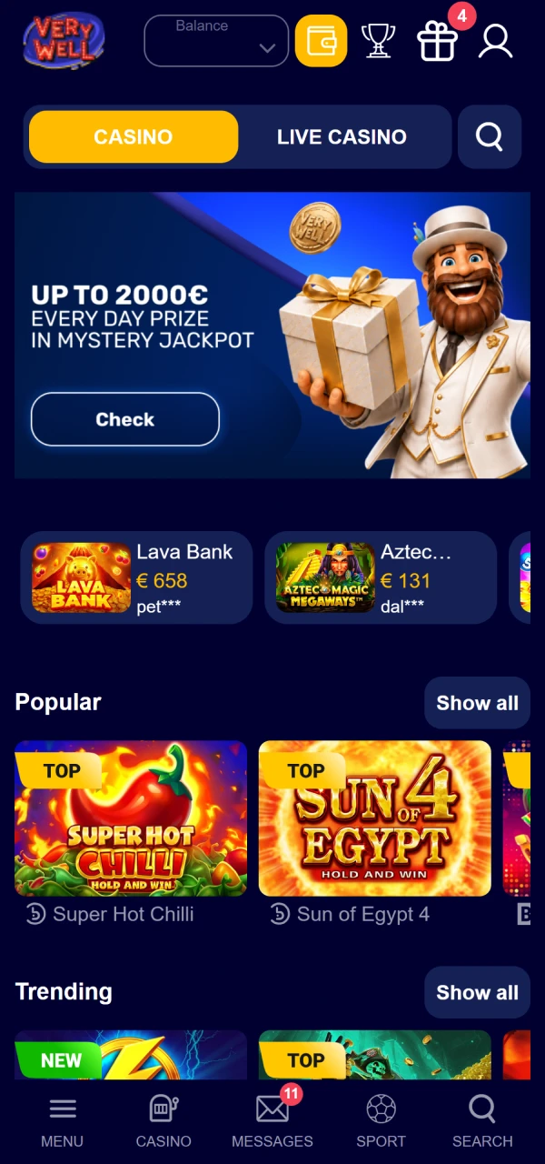 Launch your target video title completing how to start playing at VeryWell Casino.