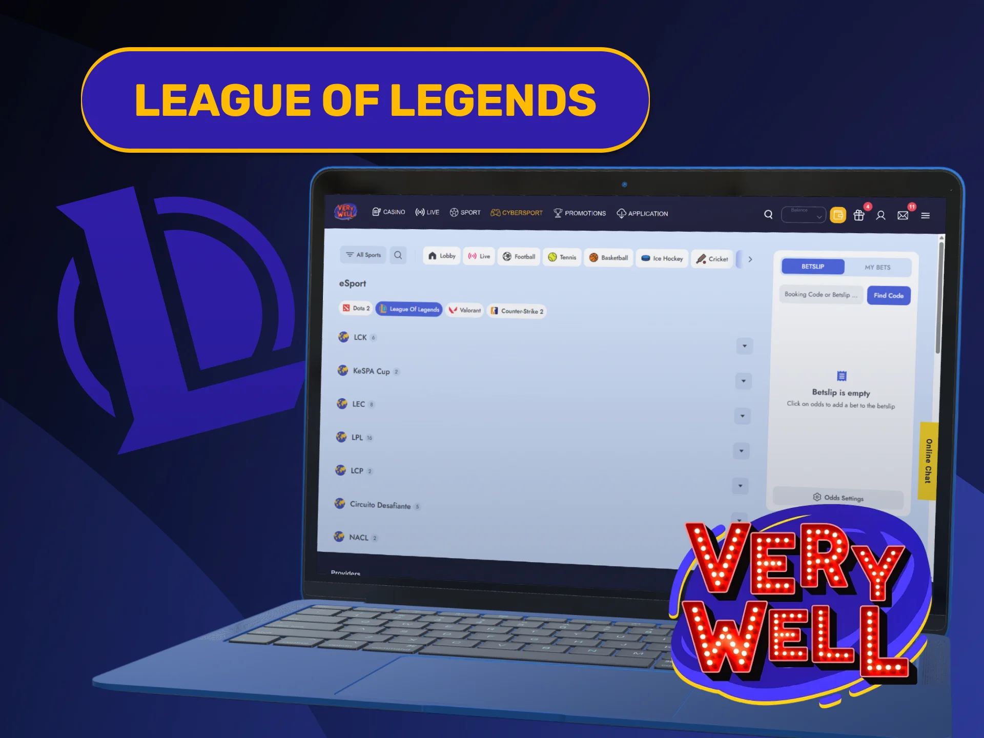 Bet on world championship tournament matches in League of Legends VeryWell Esports.