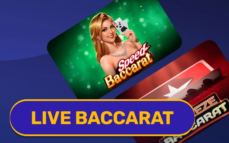 Bet on Banker or Player hands in Live Baccarat VeryWell Live Casino.