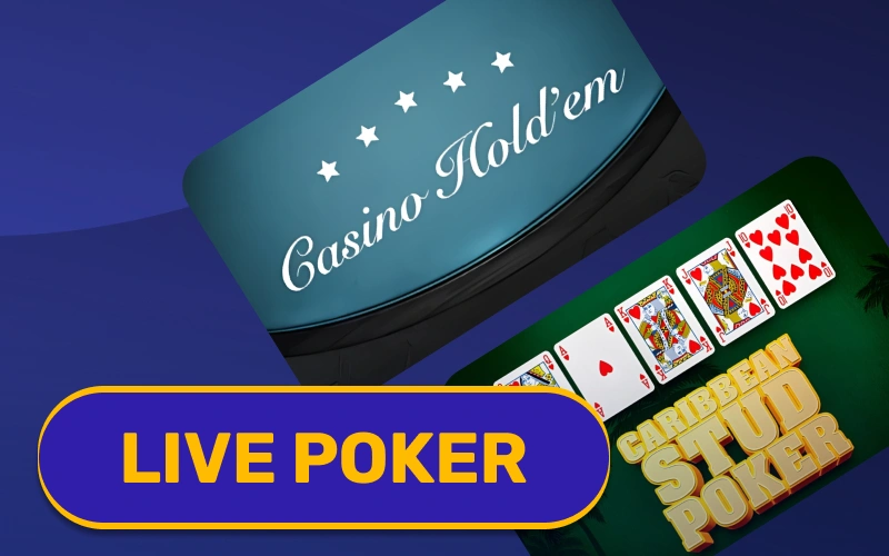 Play strategic card hands joining Live Poker at VeryWell Live Casino.
