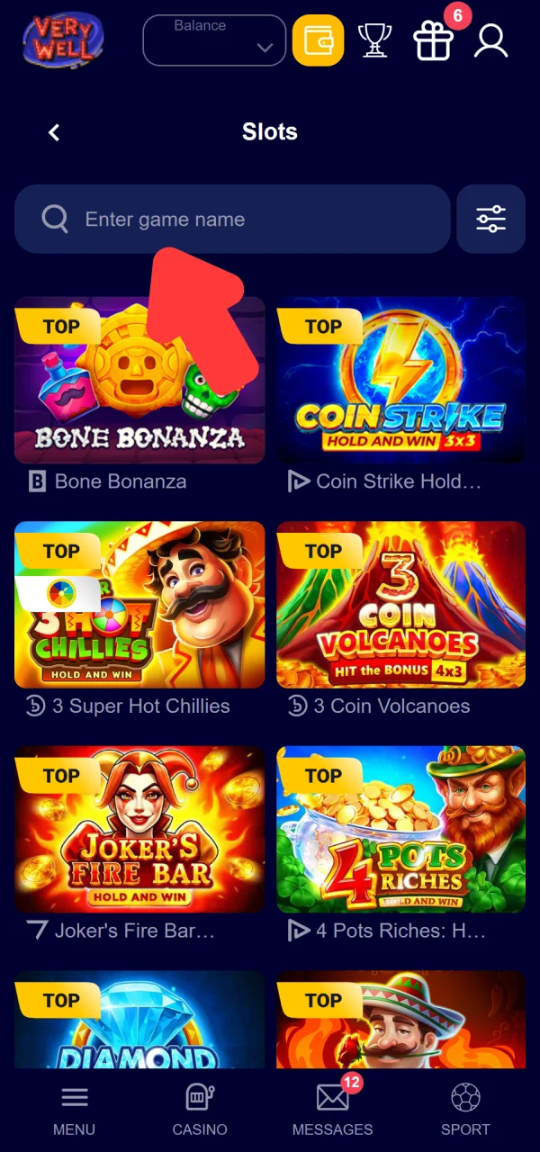 Filter your favorite title when getting started with Slots on VeryWell.