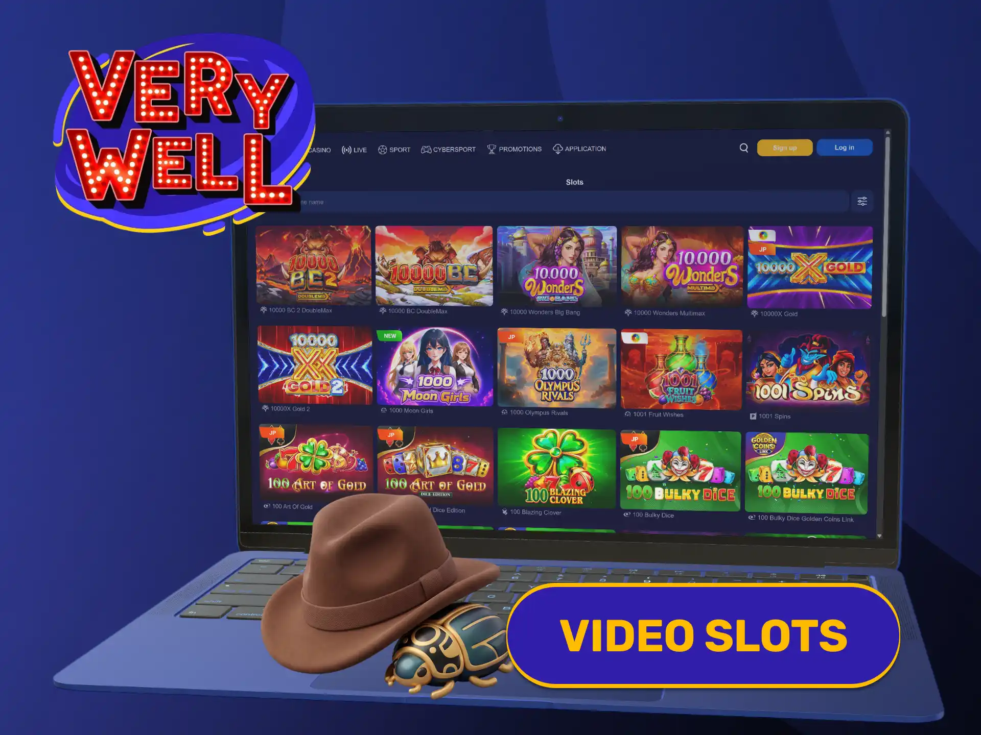 Enjoy modern animations and bonus rounds playing Video Slots on VeryWell.